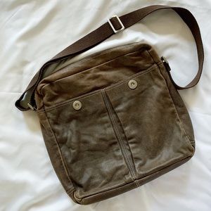 GAP Leather Crossbody Travel Bag